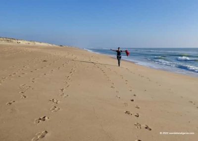 Het strand op wandelroute Quinta do Lago