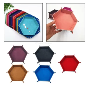Hexagonal Folding Dice Tray
