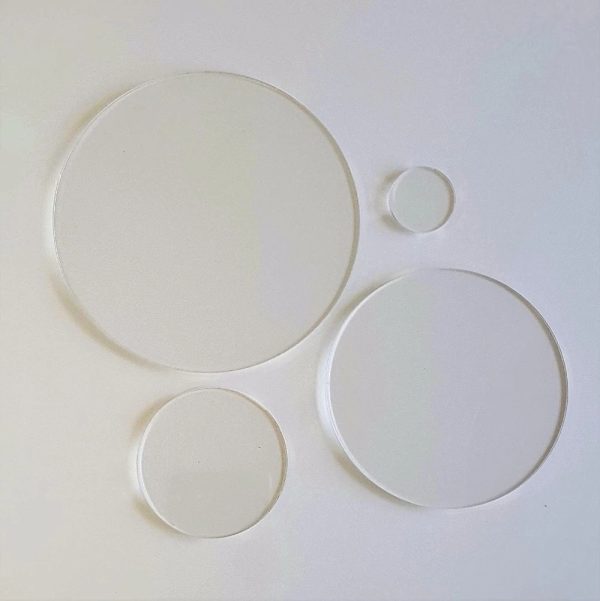 Acrylic Circular Discs and Blanks. 10mm-200mm diameter