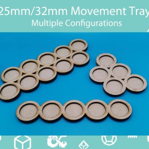 25mm or 32mm Movement Trays