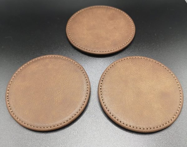 Personalised Leather Coasters