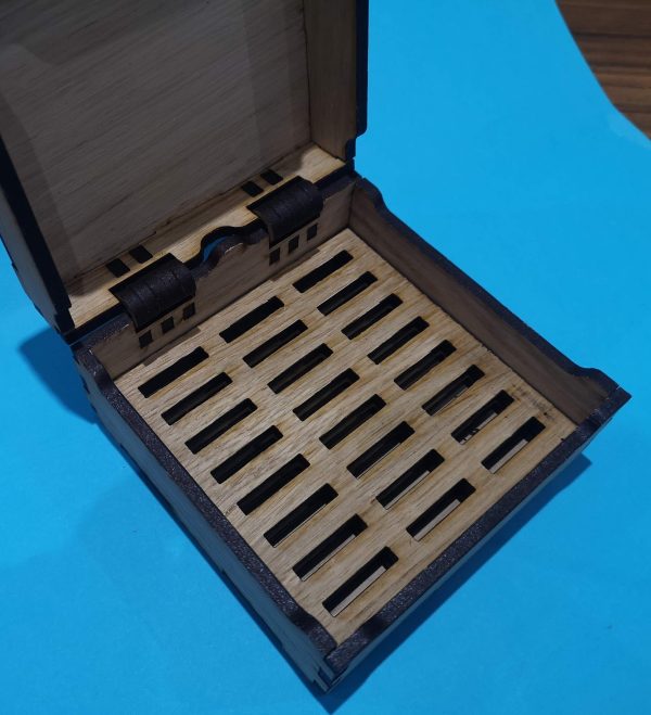 Wooden Dice Storage Box