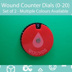 Wargame Wound Counter Dials (0-20)