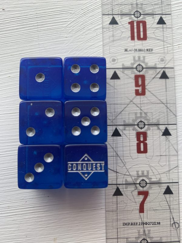 Blue Conquest Dice