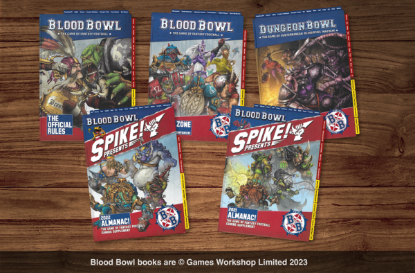 All 5 Blood Bowl Rulebooks Tab Set (Unofficial Accessory)