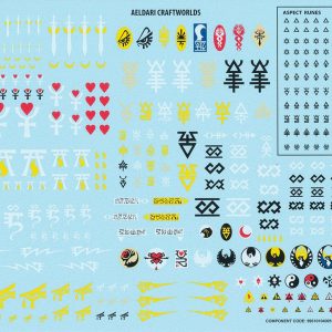 aeldari craftworld transfer sheet