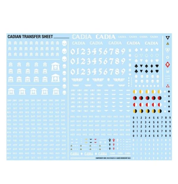 cadian transfer sheet