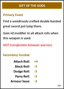 Warband Event Card