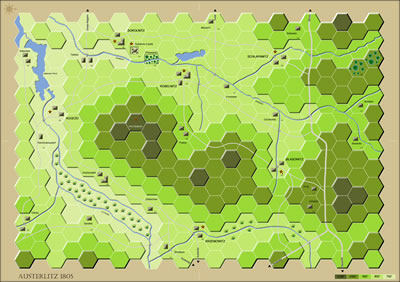 Game Board Austerlitz 1805