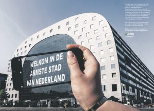 Warm Rotterdam paginagroot in de NRC