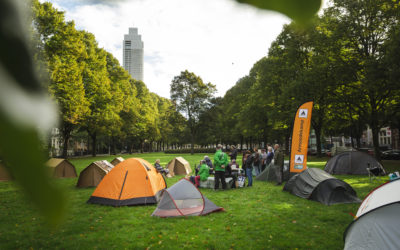 Armoedekamp op Parklaan in Rotterdam