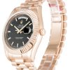 Rolex-Day-Date-II-Gold-Black-Dial