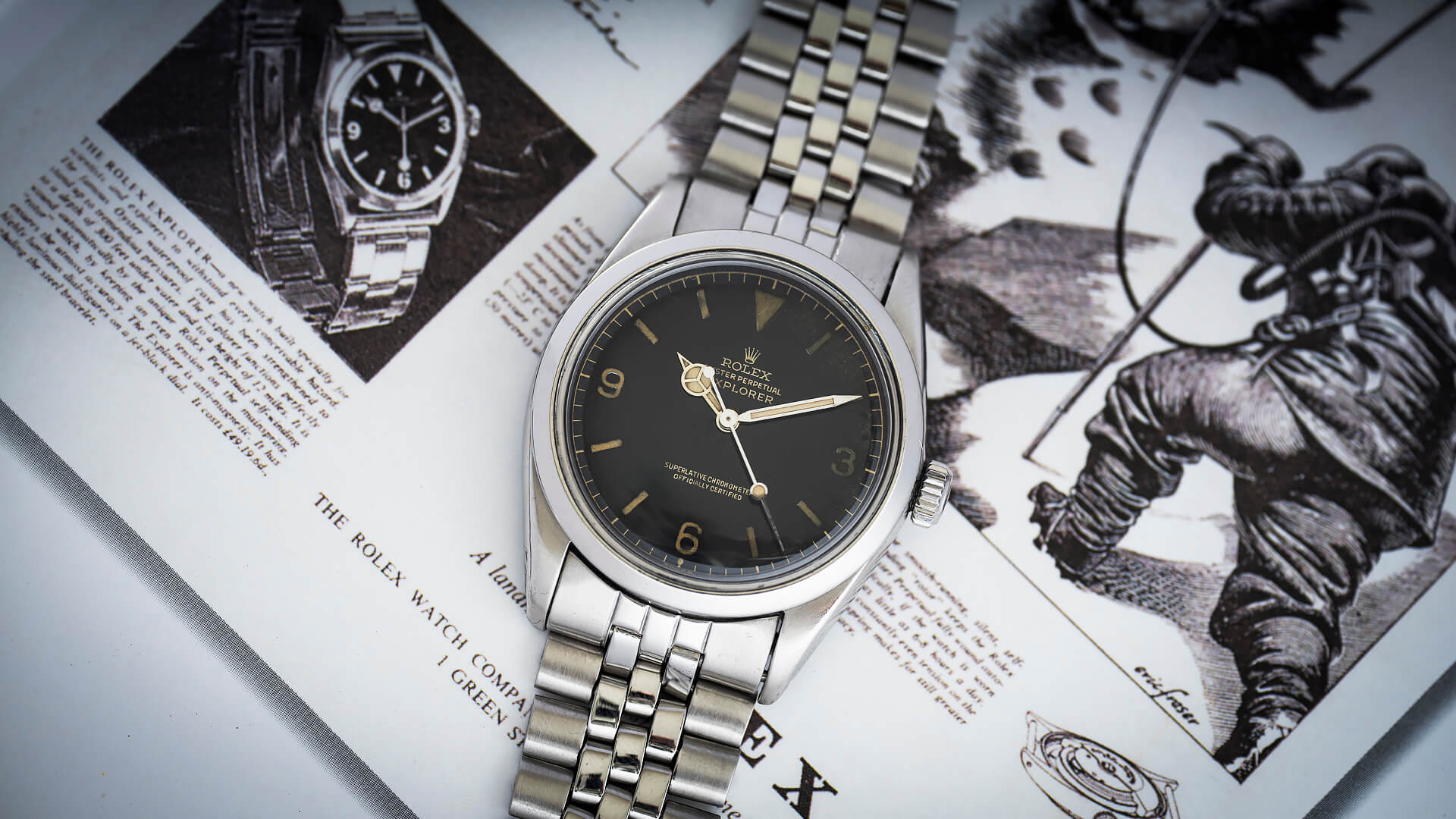 ROLEX EXPLORER I GILT DIAL