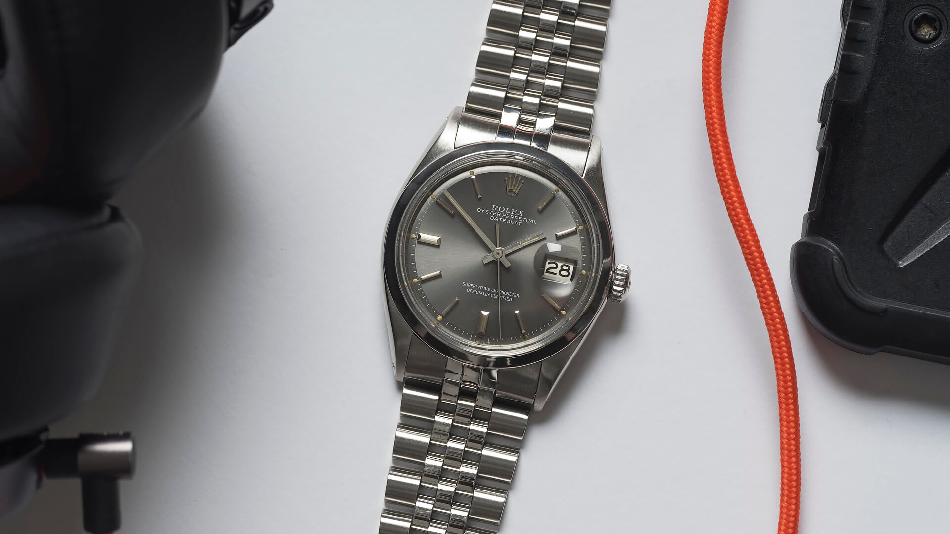 ROLEX DATEJUST 1600 GREY DIAL