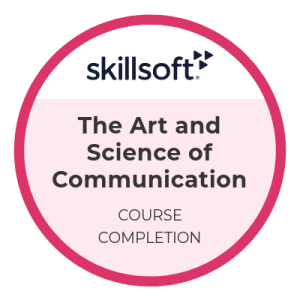 Kommunicera - Badge for course completion, The art and science of communication