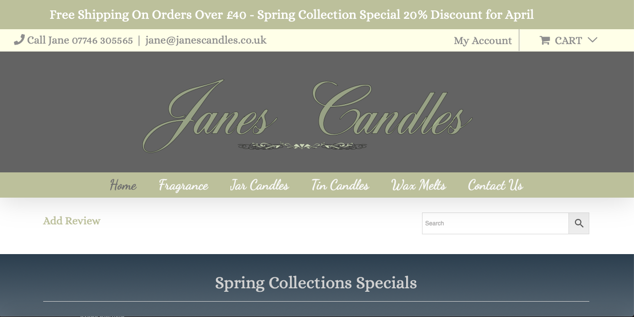 Janes Candles