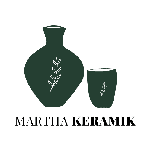 logodesign af vektorgrafik som forestiller en vase og et krus