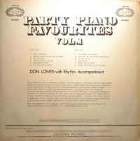 Don Lowes – Party Piano Favourites Vol 1.