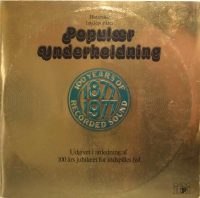 Various – Populær Underholdning (100 Years Of Recorded Sound – 1877-1977).