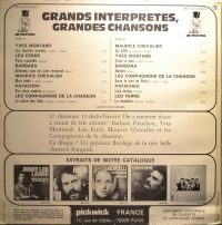 Various – Grands Interprètes Grandes Chansons.