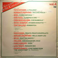 Various – I Grandi Della Canzone Vol. 4.