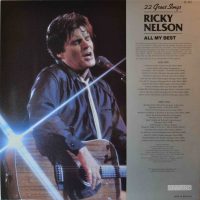 Ricky Nelson – All My Best 22 Great Songs.