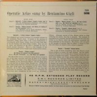 Beniamino Gigli – Operatic Arias Sung By Beniamino Gigli.