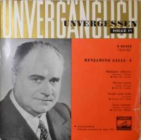 Benjamino Gigli – Benjamino Gigli – I.