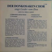 Der Donkosaken Chor Leitung Serge Jaroff – Der Donkosaken Chor Singt Lieder Vom Don.