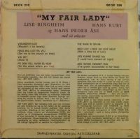 Lise Ringheim, Hans Kurt & Hans Peder Åse – Udtog af operetten af Fair Lady.