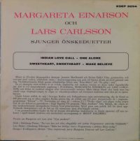 Margareta Einarson Och Lars Carlsson – Sjunger Önskeduetter.
