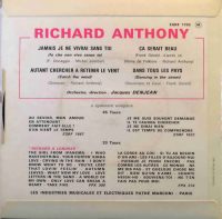 Richard Anthony – Jamais Je Ne Vivrai Sans Toi.