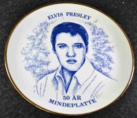 Elvis Presley 50 år mindeplatte.