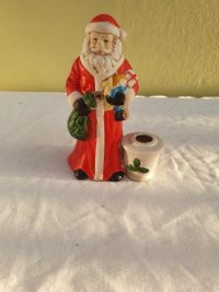 Retro keramik julemand til juletræslys.