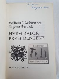 William Lederer og Eugene Burdick – Hvem råder præsidenten.