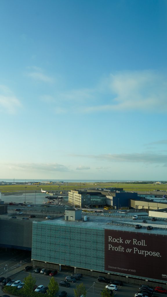view out over copenhagen airport