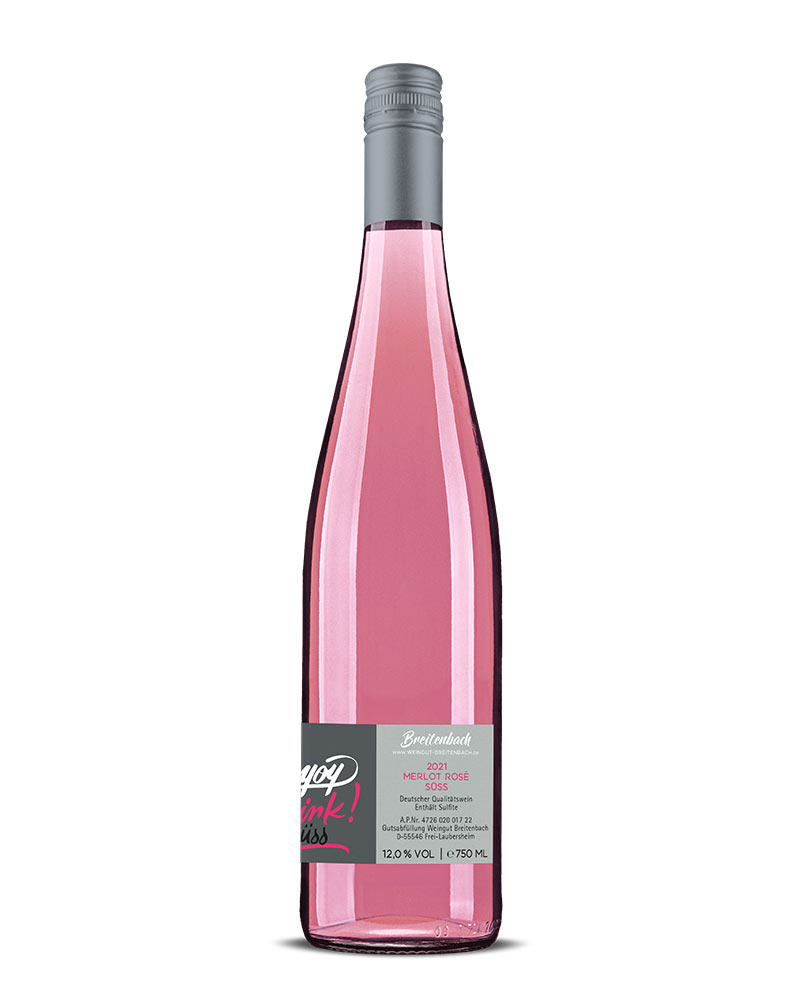 2022 · ENJOY PINK · Merlot Rosé süss - Weingut Breitenbach