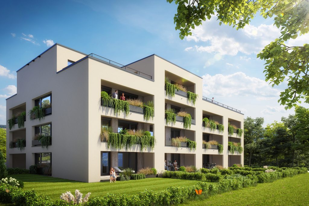 Visualisierung zeigt neue Wohnungen in Kufstein von Tiroler Immobilien in der Dr. Prem Straße