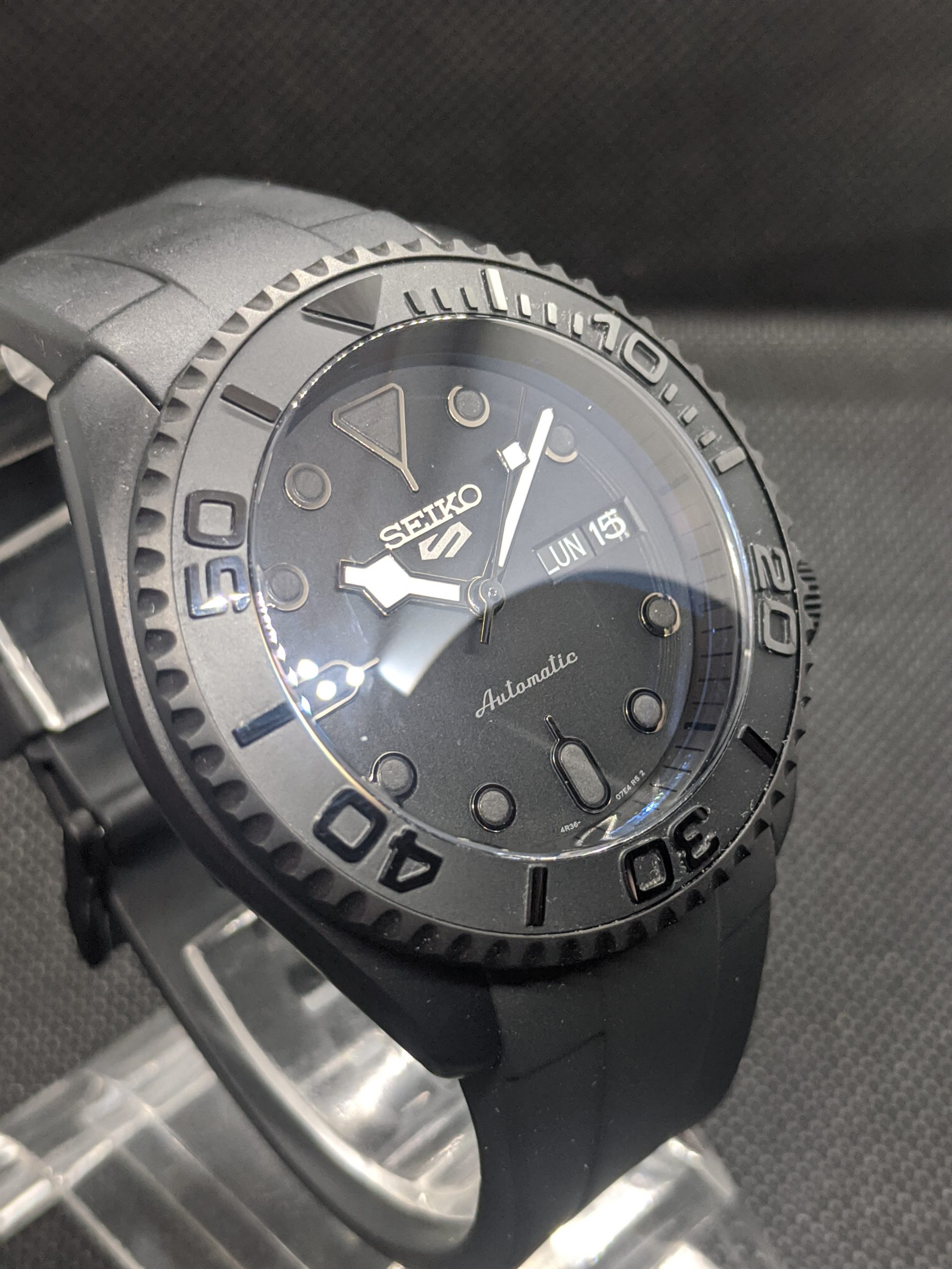 Black Seiko Dive watch 