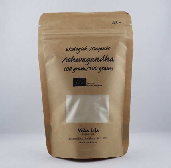 Ashwagandha pulver holistisk homeopati alternativ hälsa eko ekologisk Wellness Ayurveda Halmstadmassören Halmstad Sverige Sweden svensk pulver