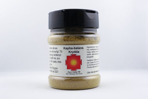 Kapha-Balans krydda kryddmix wellness ayurveda halmstad sweden svensk krydda kosttillskott eko ekologisk