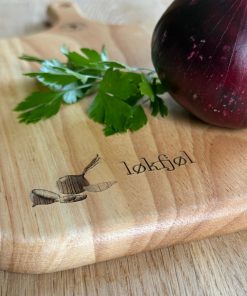 Fjøl-skjærefjøl-løkfjøl-eik-wellsdesigns-lasergravering-gave