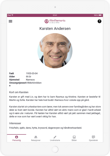 Karsten - profil i MinMemoria