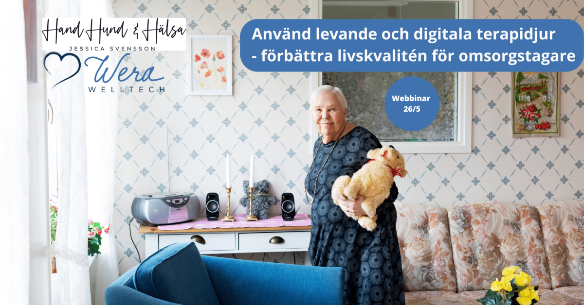 Använd levande och digitala terapidjur - förbättra livskvalitén