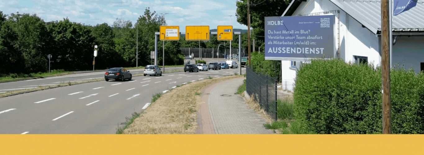 Banner digitale Außenwerbung, Werbezeit.eu