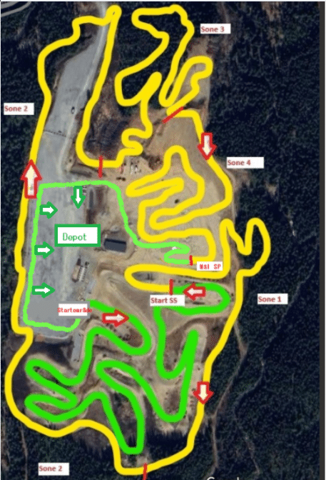 Løypekart Skaun Sprintenduro - NESS 2