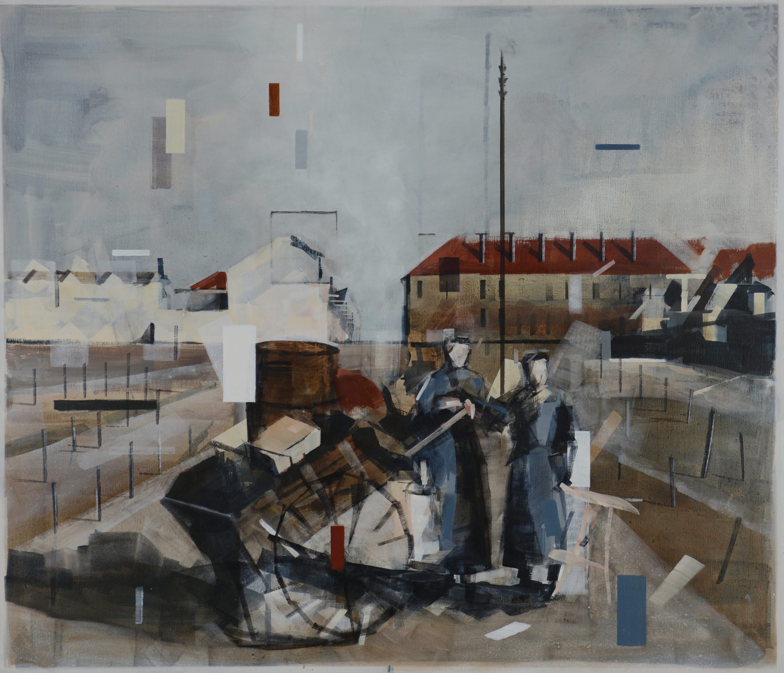 April 1972, West Flandres, acrylic on canvas, 120 X 140, 2015