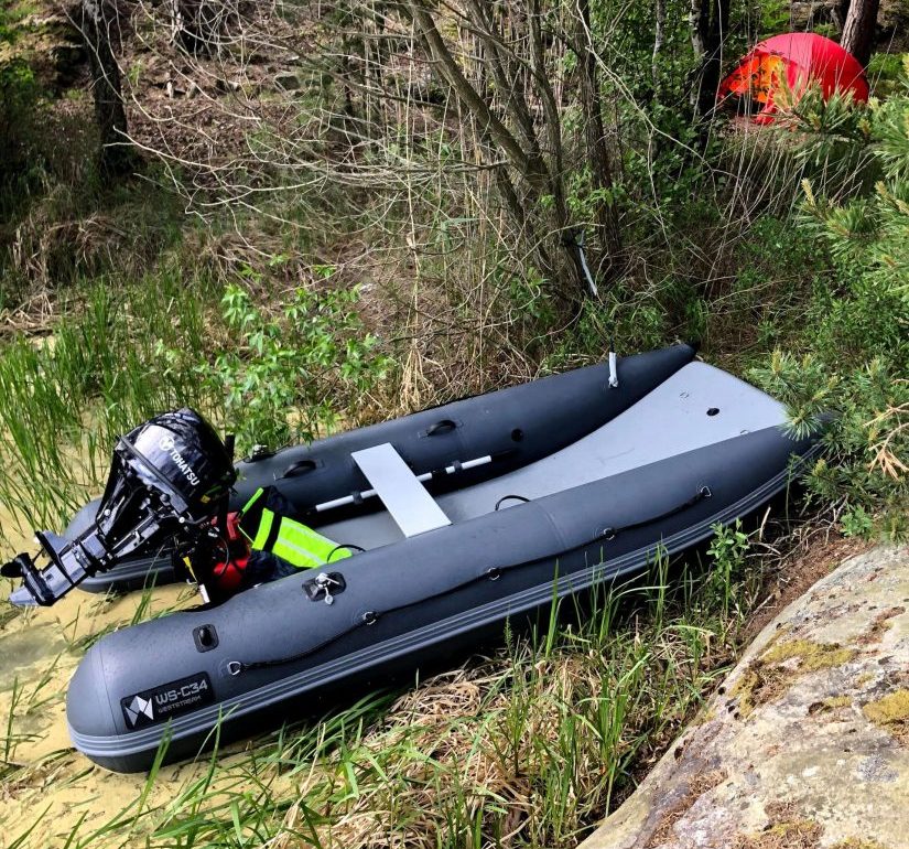 Rubber boat for the whole family