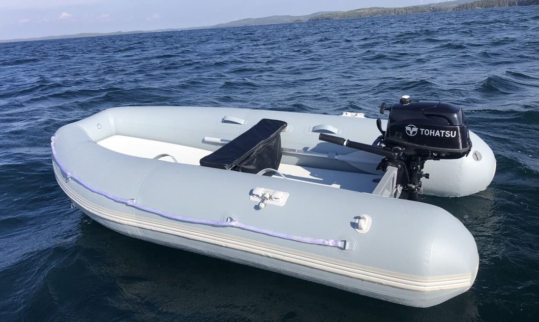 inflatable boat with motor