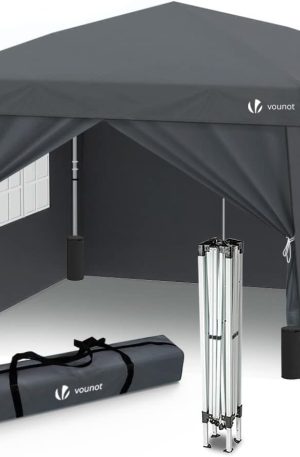 3m x 3m Pop Up Gazebo with Sides & 4 Weight Bags & Carry Bag